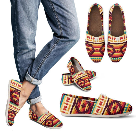 Tribal Aztec Vintage Women Casual Shoes-JorJune.com