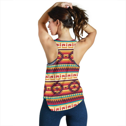 Tribal Aztec Vintage Women Racerback Tank Top