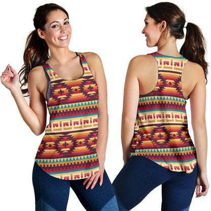 Tribal Aztec Vintage Women Racerback Tank Top