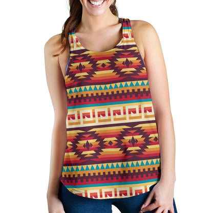 Tribal Aztec Vintage Women Racerback Tank Top