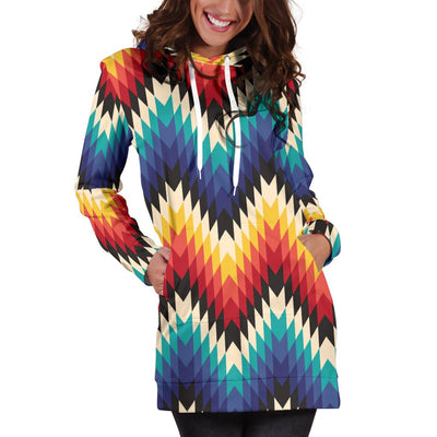 Tribal Aztec Women Hoodie Dress