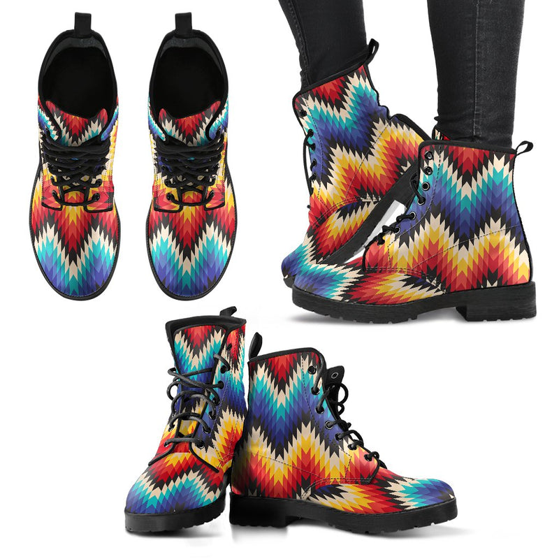 Tribal Aztec Women Leather Boots