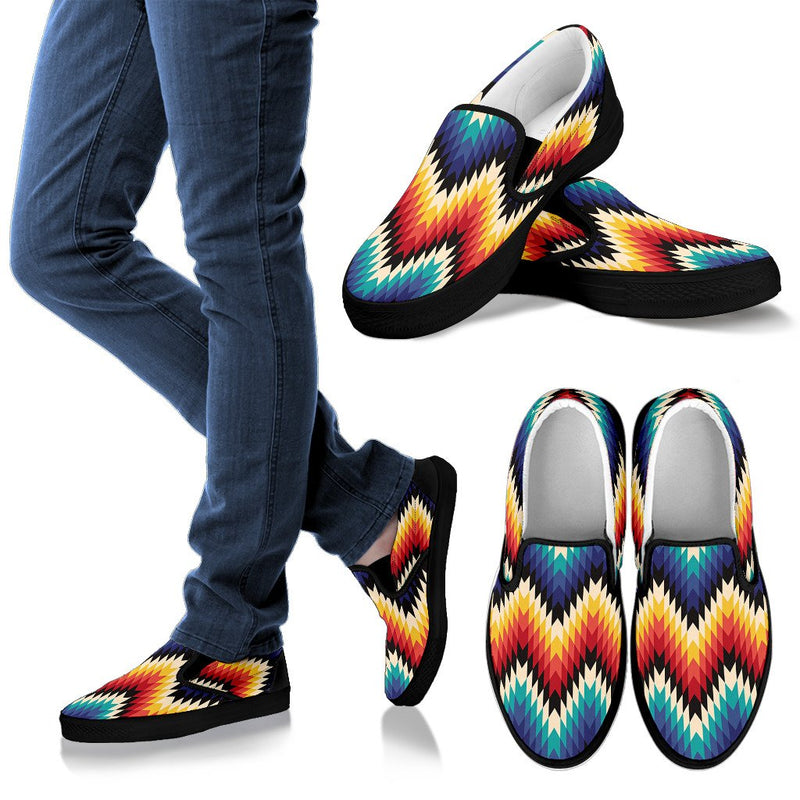 Tribal Aztec Women Slip On Shoes