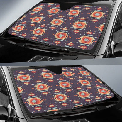 Tribal Indians Aztec Car Sun Shade-JorJune