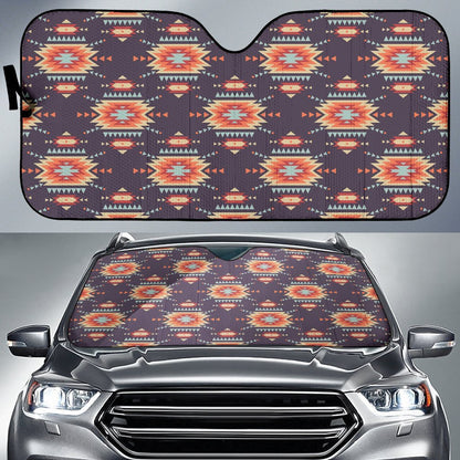 Tribal Indians Aztec Car Sun Shade-JorJune