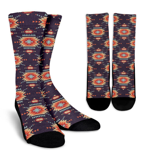 Tribal indians Aztec Crew Socks
