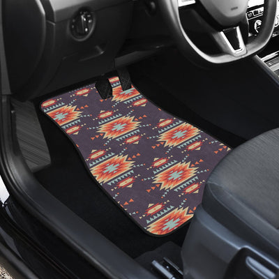 Tribal indians Aztec Front and Back Car Floor Mats