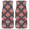 Tribal indians Aztec Front and Back Car Floor Mats