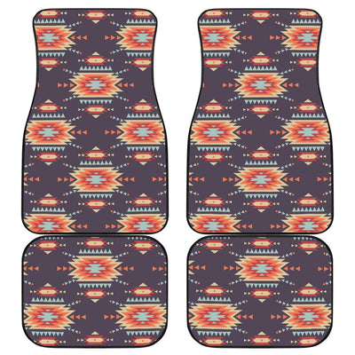 Tribal indians Aztec Front and Back Car Floor Mats