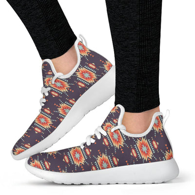 Tribal indians Aztec Mesh Knit Sneakers Shoes