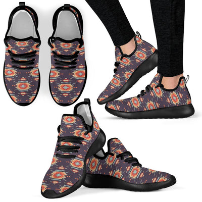 Tribal indians Aztec Mesh Knit Sneakers Shoes