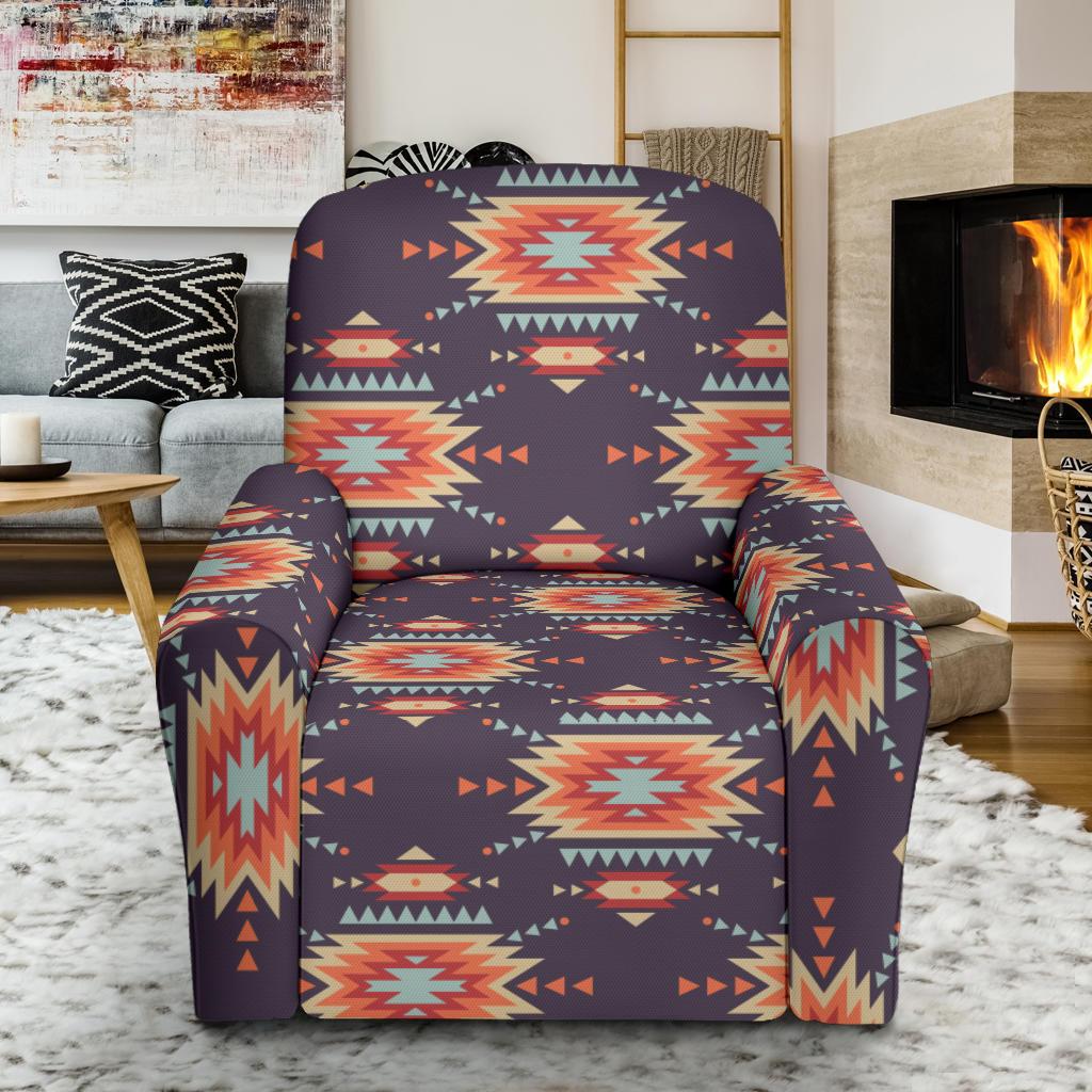 Tribal indians Aztec Recliner Slipcover-JORJUNE.COM