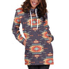 Tribal Indians Aztec Women Hoodie Dress