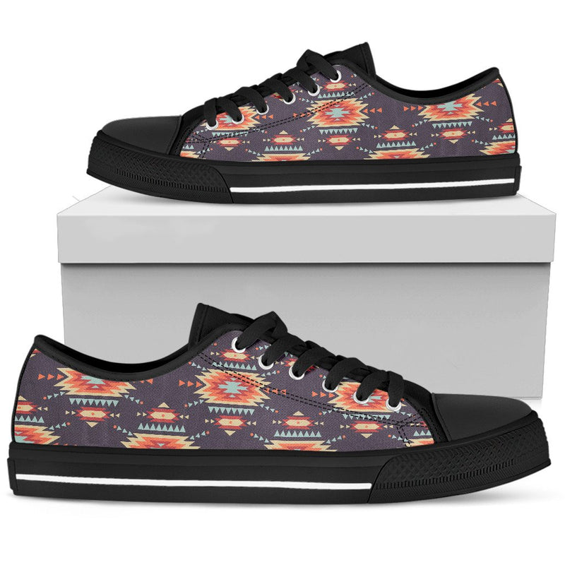 Tribal indians Aztec Women Low Top Shoes