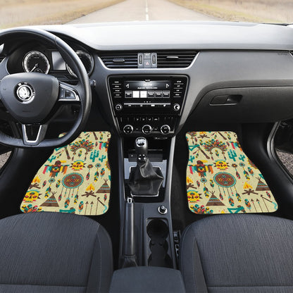 Tribal indians native american aztec Car Floor Mats