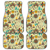 Tribal indians native american aztec Front and Back Car Floor Mats