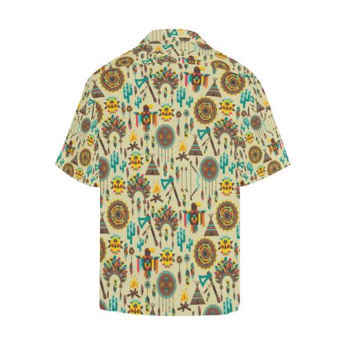Tribal indians native american aztec Men Hawaiian Shirt