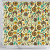Tribal indians native american aztec Shower Curtain