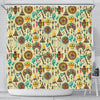 Tribal indians native american aztec Shower Curtain