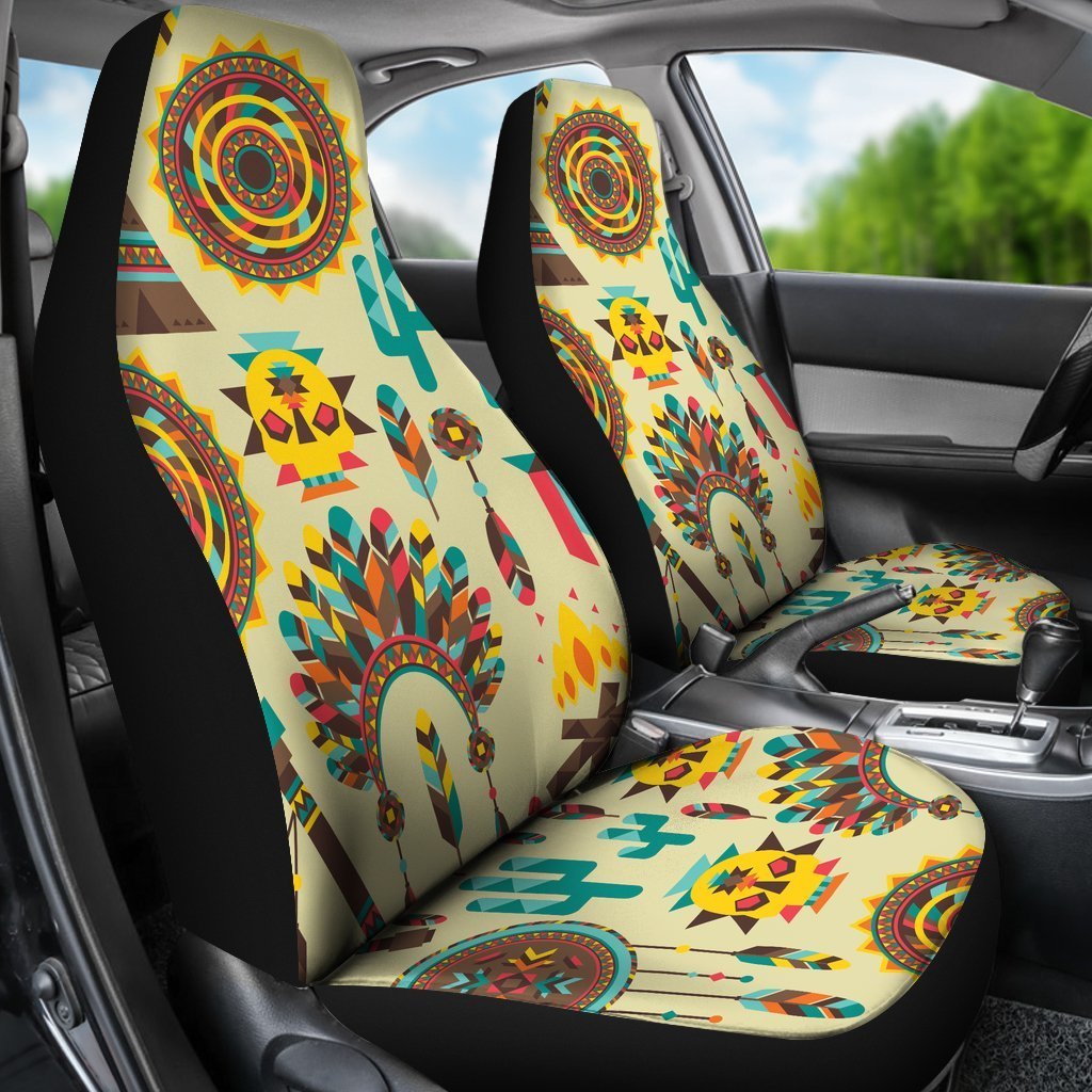 Tribal indians native american aztec Universal Fit Car Seat Covers