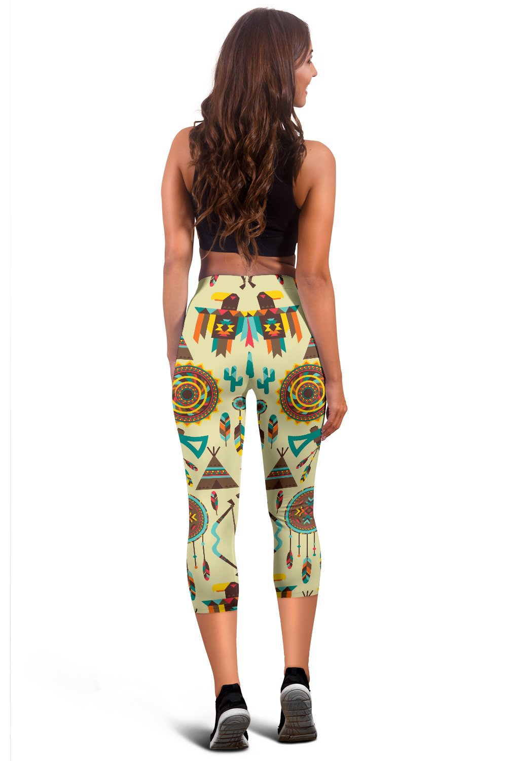 Tribal Indians Native American Aztec Women Capris
