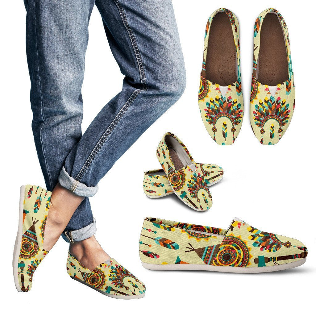 Tribal indians native american aztec Women Casual Shoes-JorJune.com