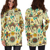 Tribal Indians Native American Aztec Women Hoodie Dress