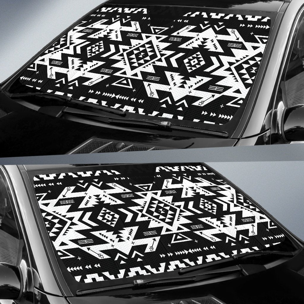 Tribal Indians Native Aztec Car Sun Shade-JorJune