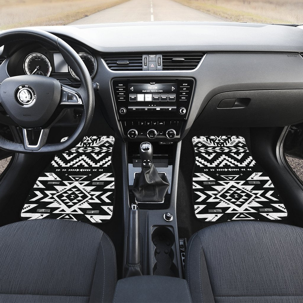 Tribal indians native aztec Front and Back Car Floor Mats