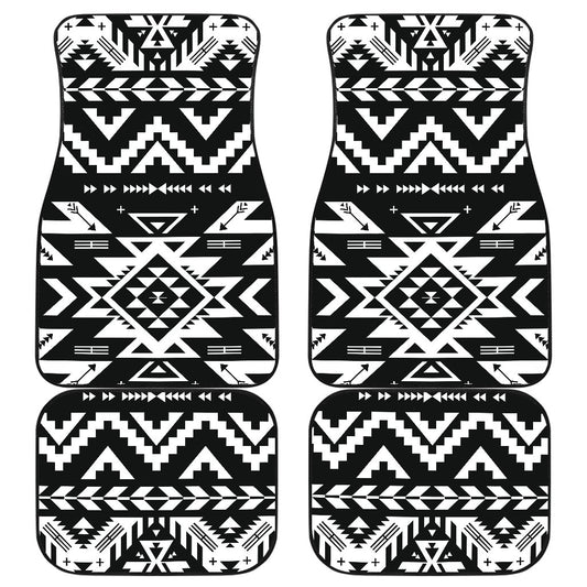 Tribal indians native aztec Front and Back Car Floor Mats