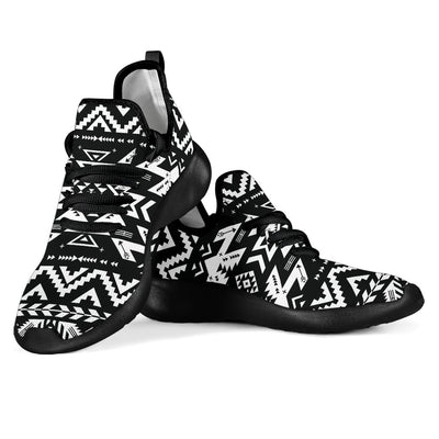 Tribal indians native aztec Mesh Knit Sneakers Shoes