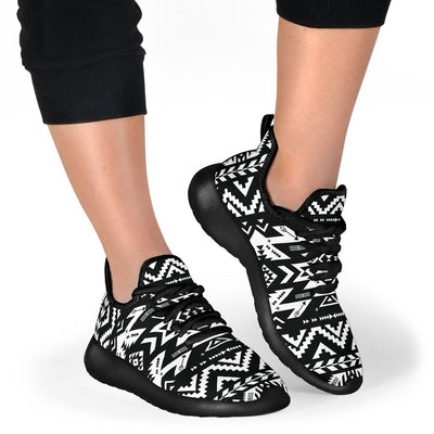 Tribal indians native aztec Mesh Knit Sneakers Shoes