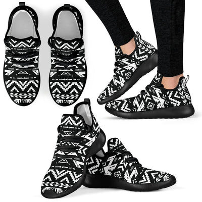 Tribal indians native aztec Mesh Knit Sneakers Shoes