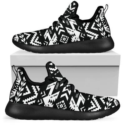 Tribal indians native aztec Mesh Knit Sneakers Shoes