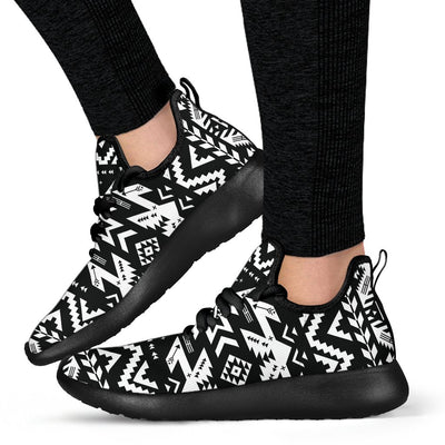 Tribal indians native aztec Mesh Knit Sneakers Shoes