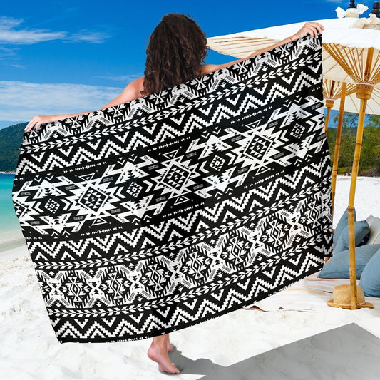 Tribal indians native aztec Beach Sarong Pareo Wrap