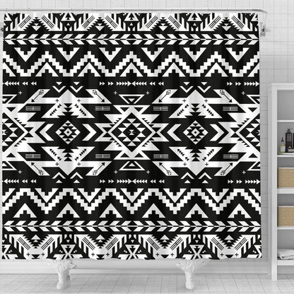 Tribal indians native aztec Shower Curtain
