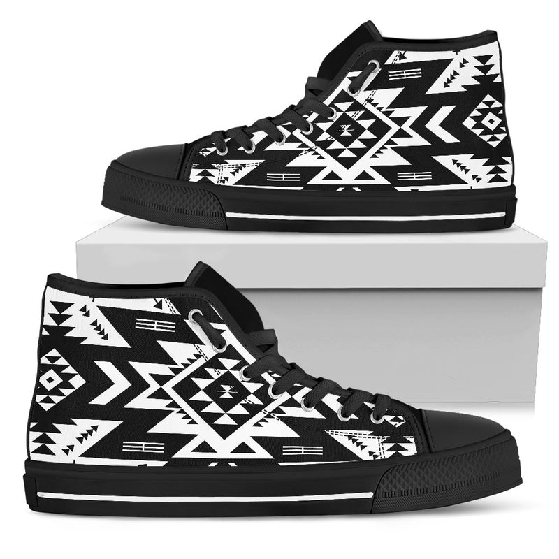 Tribal Indians Native Aztec Women High Top Shoes