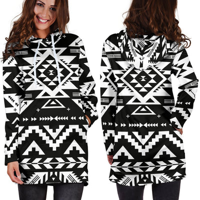 Tribal Indians Native Aztec Women Hoodie Dress