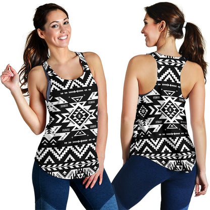 Tribal indians native aztec Women Racerback Tank Top