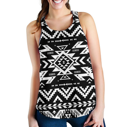 Tribal indians native aztec Women Racerback Tank Top
