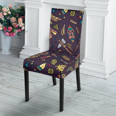 Tribal native american Aztec Dining Chair Slipcover-JORJUNE.COM