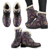 Tribal Native American Aztec Faux Fur Leather Boots