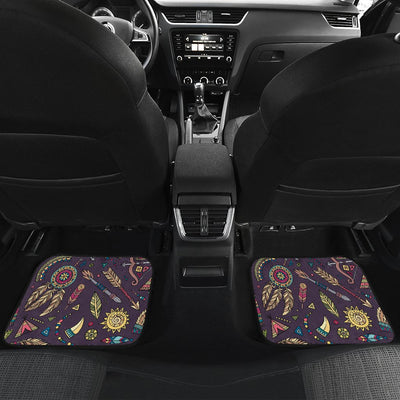 Tribal native american Aztec Front and Back Car Floor Mats