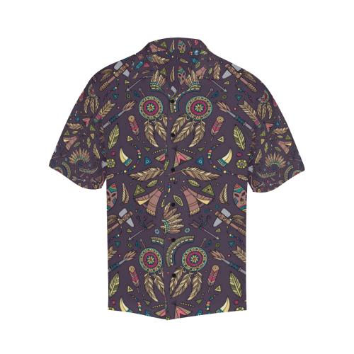 Tribal native american Aztec Men Hawaiian Shirt