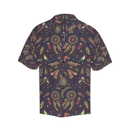 Tribal native american Aztec Men Hawaiian Shirt