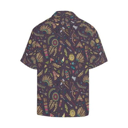 Tribal native american Aztec Men Hawaiian Shirt