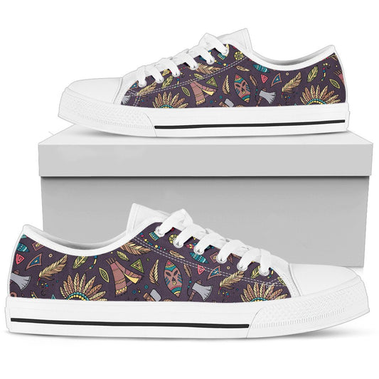 Tribal native american Aztec Men Low Top Shoes