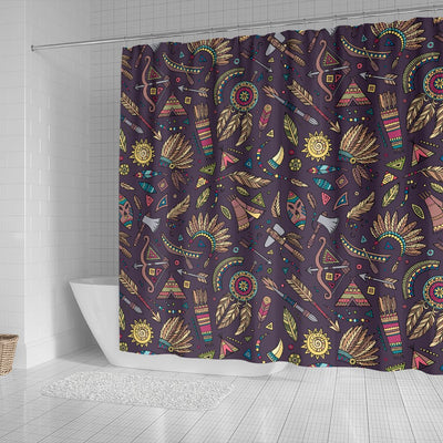 Tribal Native American Aztec Shower Curtain