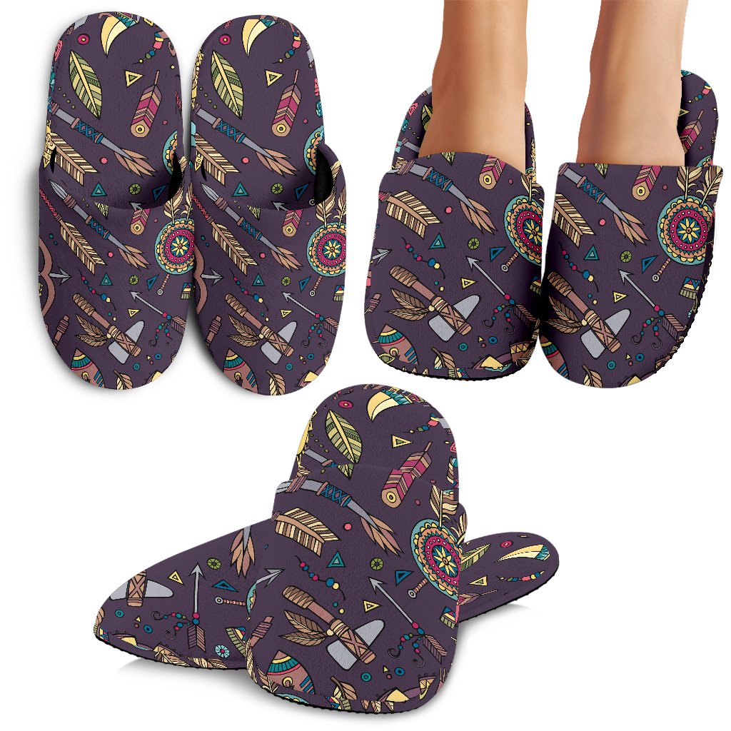 Tribal Native American Aztec Slippers